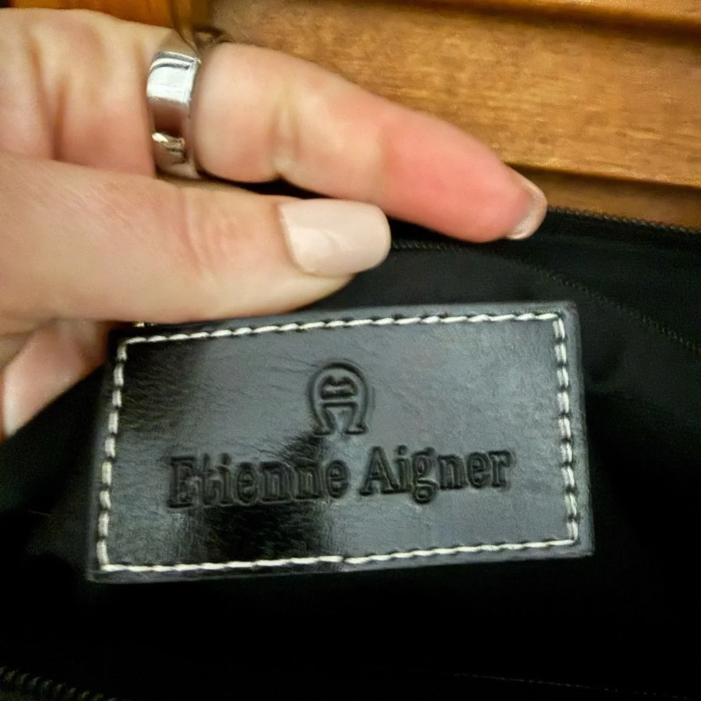 Etienne Aigner Black Laptop Bag